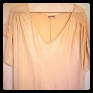 Champagne blouse from Express